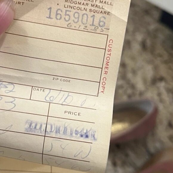 Vintage California Magdesians Women’s Clear Vinyl Suede Trim Peep Toe Size 6M - Picture 11 of 12